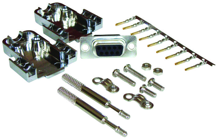 Multicomp Mcd8E09Fc-Kit D Sub Connector Kit, Receptacle, 9 Position, Crimp