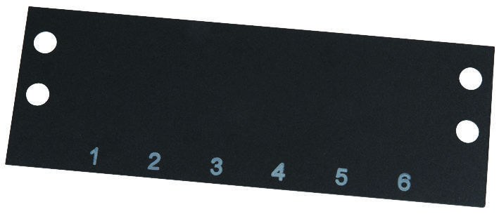 Cinch Connectivity Solutions Ms-6-142 Terminal Block Marker, 1 To 6, 14.3Mm