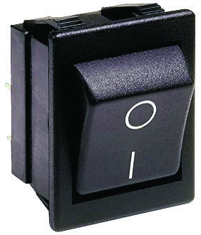 Arcolectric (Bulgin Limited) C1350Albb-602Aw Switch, Rocker, Dpst, 20A, 250Vac, Black