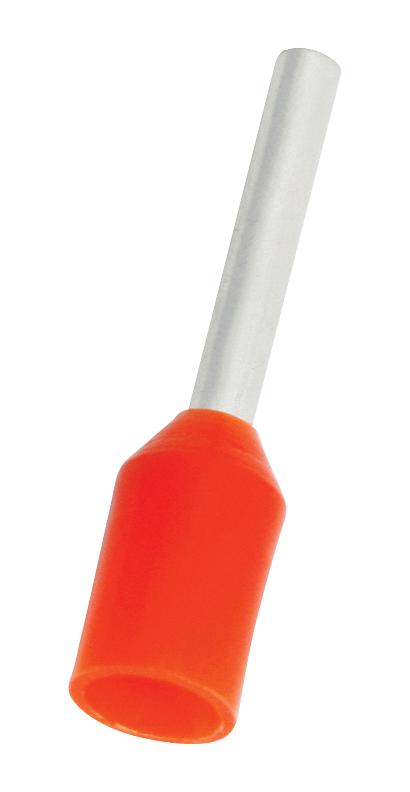 Multicomp Pro Mc5008-O Terminal, Ferrule, Crimp, Orange