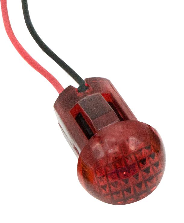 Dialight 655-2104-103F Panel Indicator, Red, 24V, Wire Lead