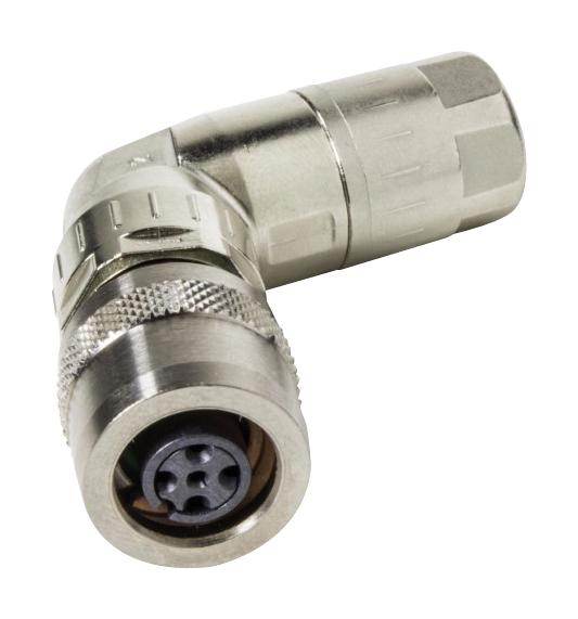 Harting 21038813430 Sensor Connector, M12, Plug, 4Pos