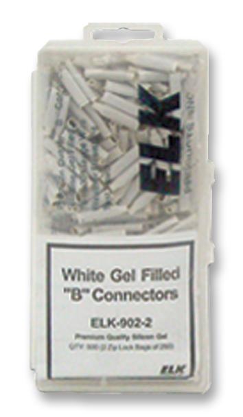 Elk Products 9022 Terminal, Wire Splice, 26-22Awg, White, Gel Filled