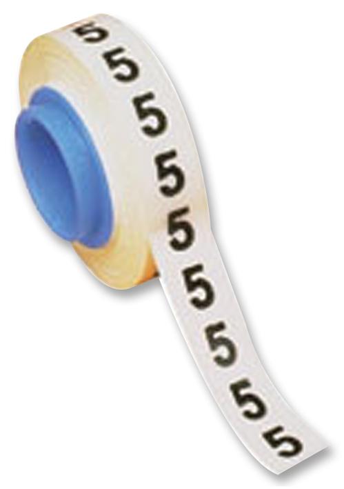 Panduit Pmdr-X Pre-Printed Wire Marker Tape Roll, X, Black On White, 3.2Mm X 2.4M