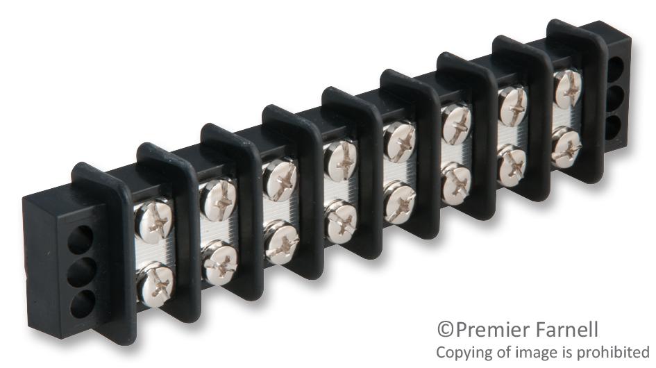 Buchanan - Te Connectivity 1546310-8 Terminal Block, Barrier, 8 Position, 22-10Awg