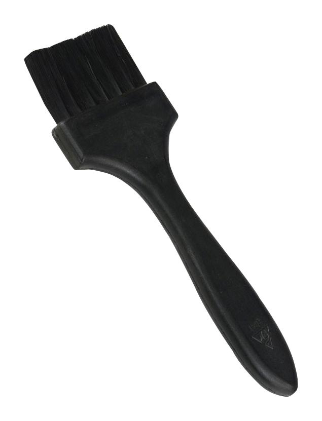 Menda 36092 Conductive Esd Brush, Flat Handle, Blk