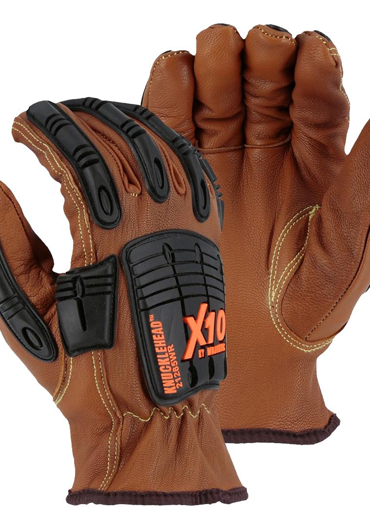 Majestic 21285Wr/10 Glove, Goatskin, Kevlar, L