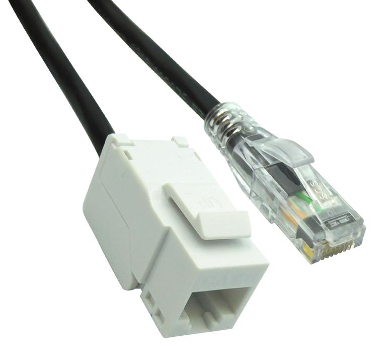 Bel Fuse Bm-6Ajpk015F Enet Cable, Cat6, Rj45 Jack-Plug, 15Ft