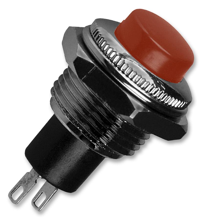 E-Switch Rp3502Mared Switch, Pushbutton, Spst, 3A, 125Vac, Red