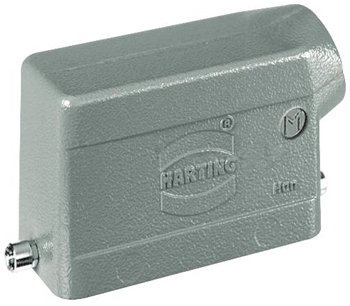 Harting 19300101540 Side Entry Hood, Size 10B, Metal