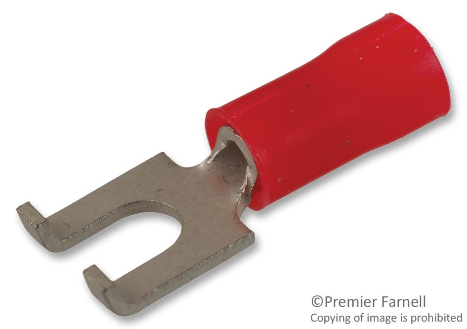 Amp - Te Connectivity 8-322249-1 Terminal, Spade/fork, #6, Crimp, Red