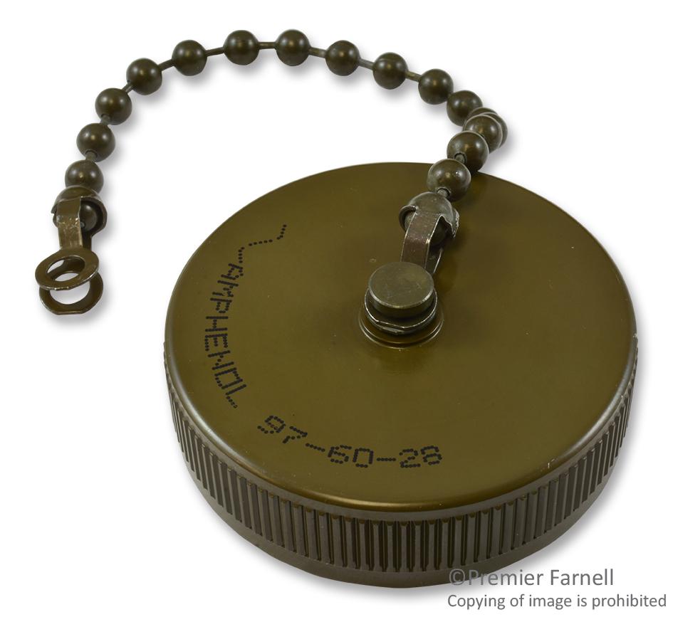 Amphenol Industrial 9760-28. Receptacle Protection Cap, Metal