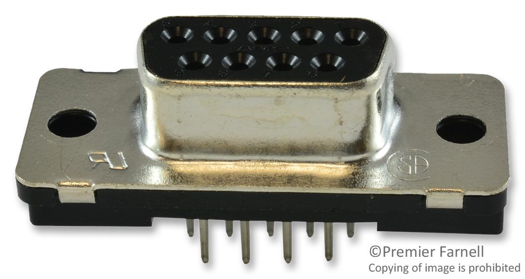 Amp - Te Connectivity 5747150-4 D Sub Connector, Standard, 9 Position, Receptacle