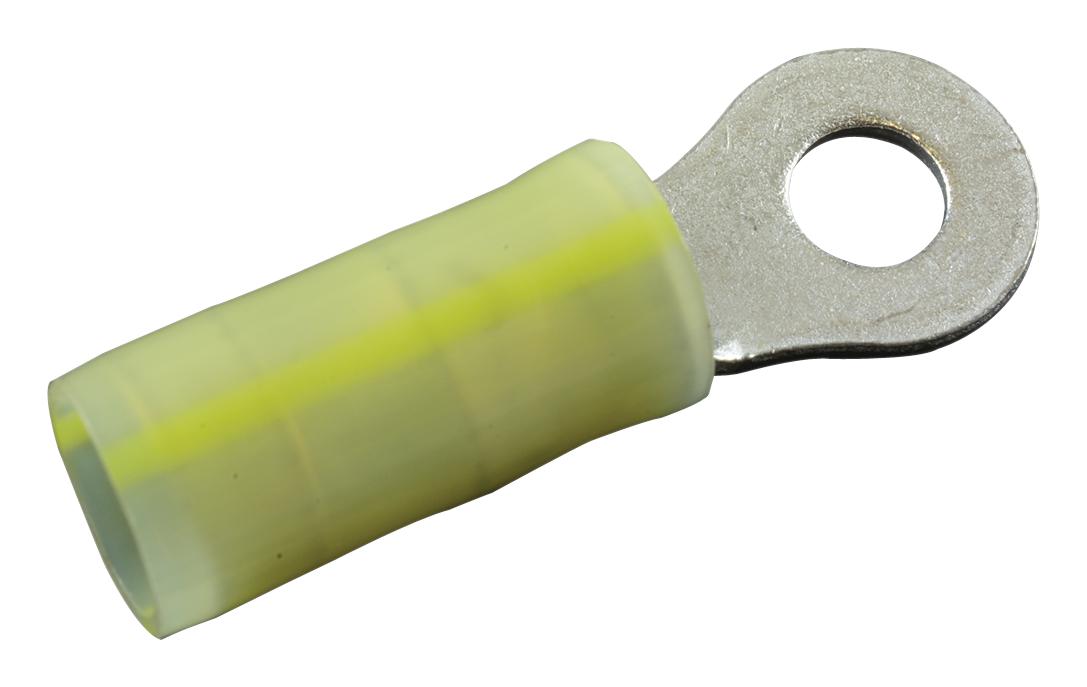 Amp - Te Connectivity 2-320568-2. Terminal, Ring Tongue, #8, Crimp, Yellow