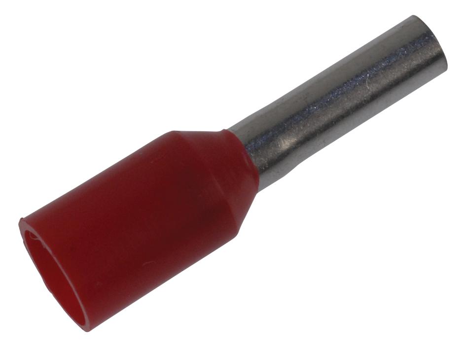 Panduit Fsd77-6-D Terminal, Wire Ferrule, 18Awg, Red