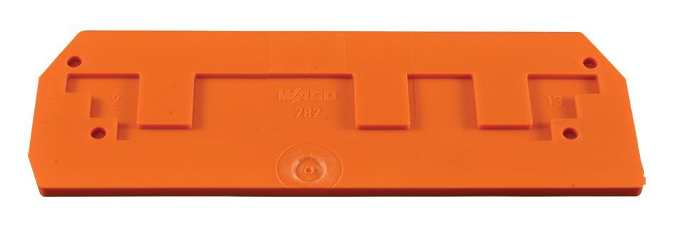 Wago 282-339 End Plate, Rail Mounted Terminal Block