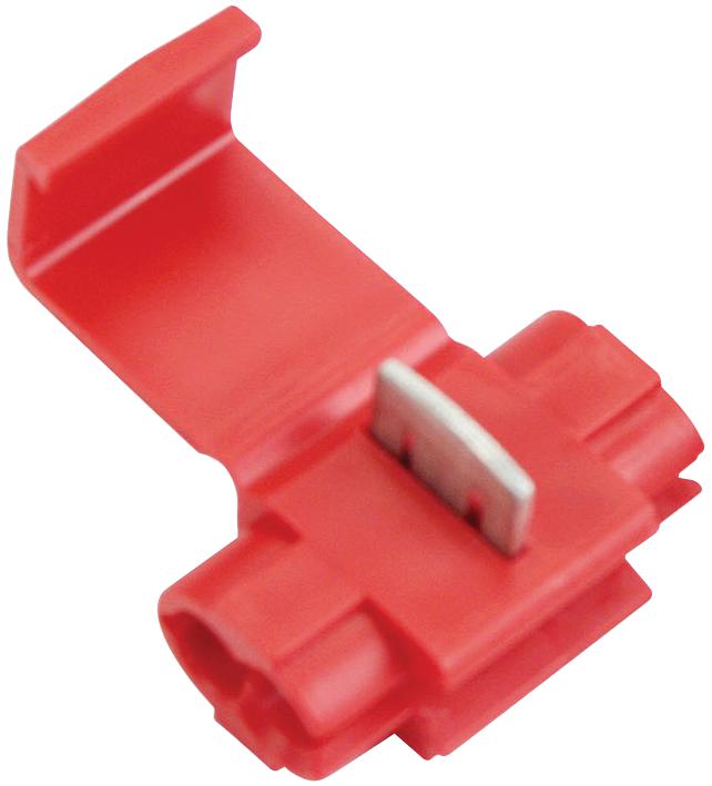 3M 905-Pouch Terminal, Wire Tap, 18-14Awg, Red, Pk Of 50