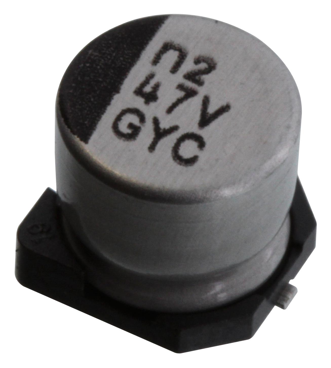 Nichicon Gyc1V470Mcq1Gs Cap, 47Uf, 35V, Alu Elec, Hybrid, Smd