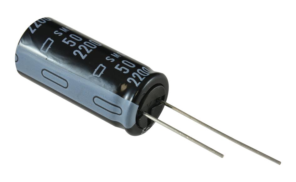 Chemi-Con Esmg500Ell222Mlp1S Aluminum Electrolytic Capacitor 2200Uf, 50V, 20%, Radial