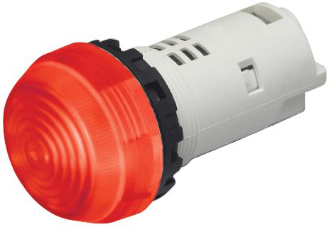 Idec Ap22M-2Q4R Led Indicator, 22Mm, 24V, Red