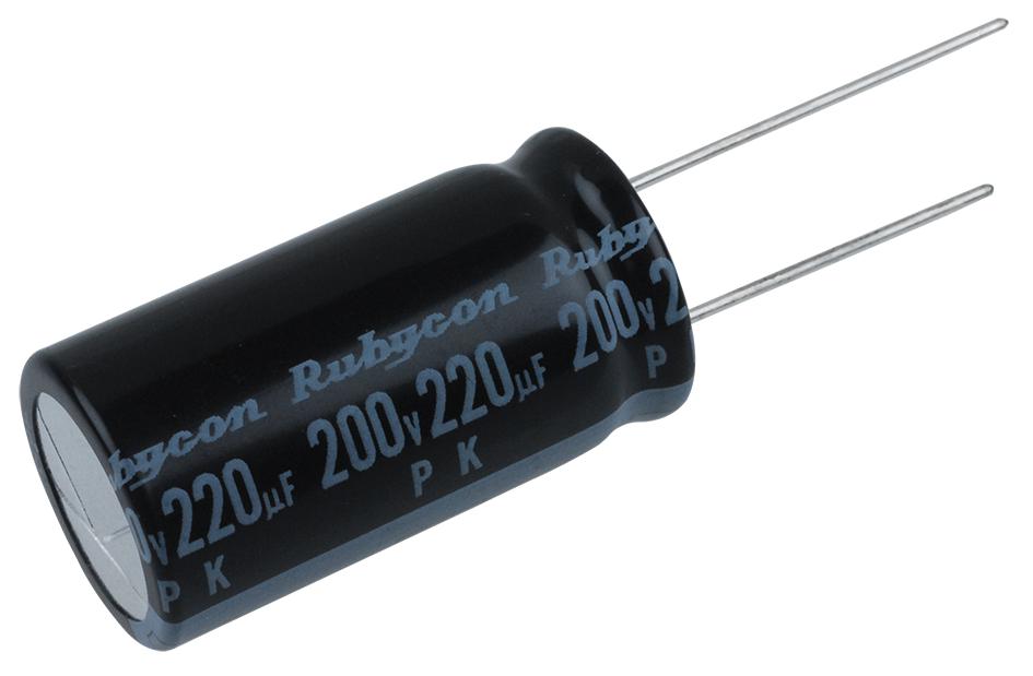 Rubycon 200Pk220Mefc16X31.5 Aluminum Electrolytic Capacitor, 220Uf, 200V, 20%, Radial