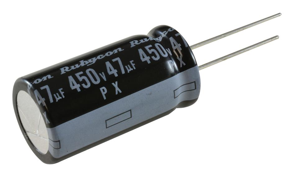 Rubycon 450Px47Mefc16X31.5 Aluminum Electrolytic Capacitor, 47Uf, 450V, 20%, Radial