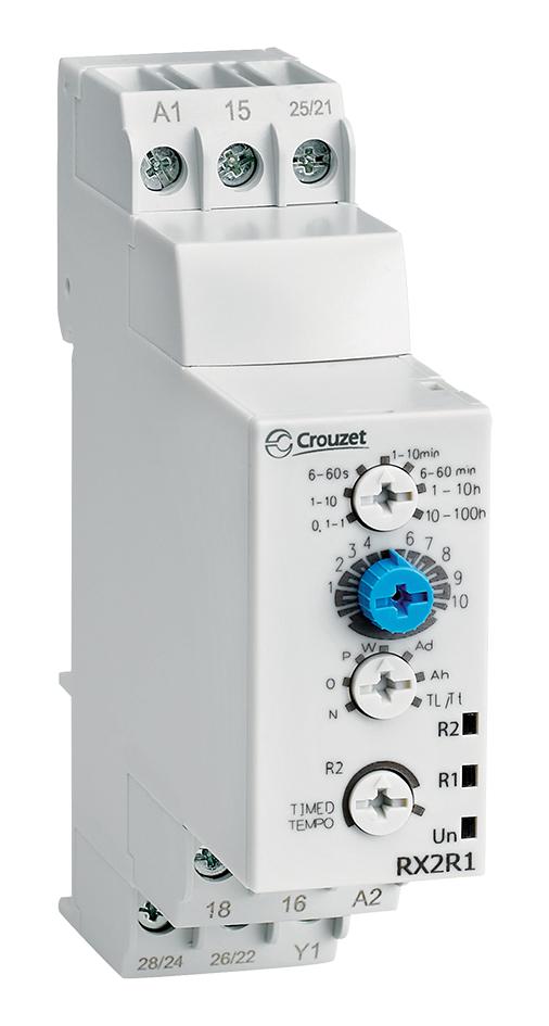 Crouzet 88866385 Relay, Timer, 2Co, 0.1S To 100H