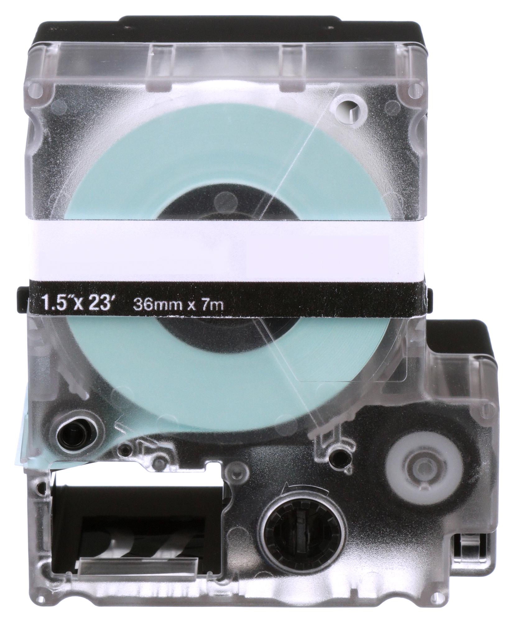 Panduit T038X000Vpm-Bk Label Tape, Vinyl, 0.38 X 23Ft, Blk/wht