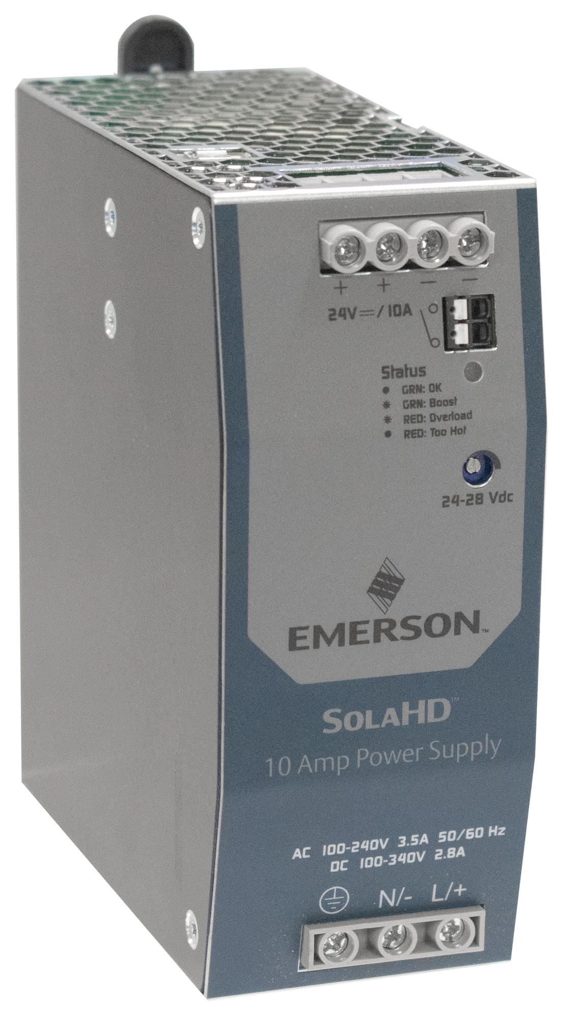 Solahd Sdn-10-24-100D Power Supply, Ac-Dc, 24V, 10A