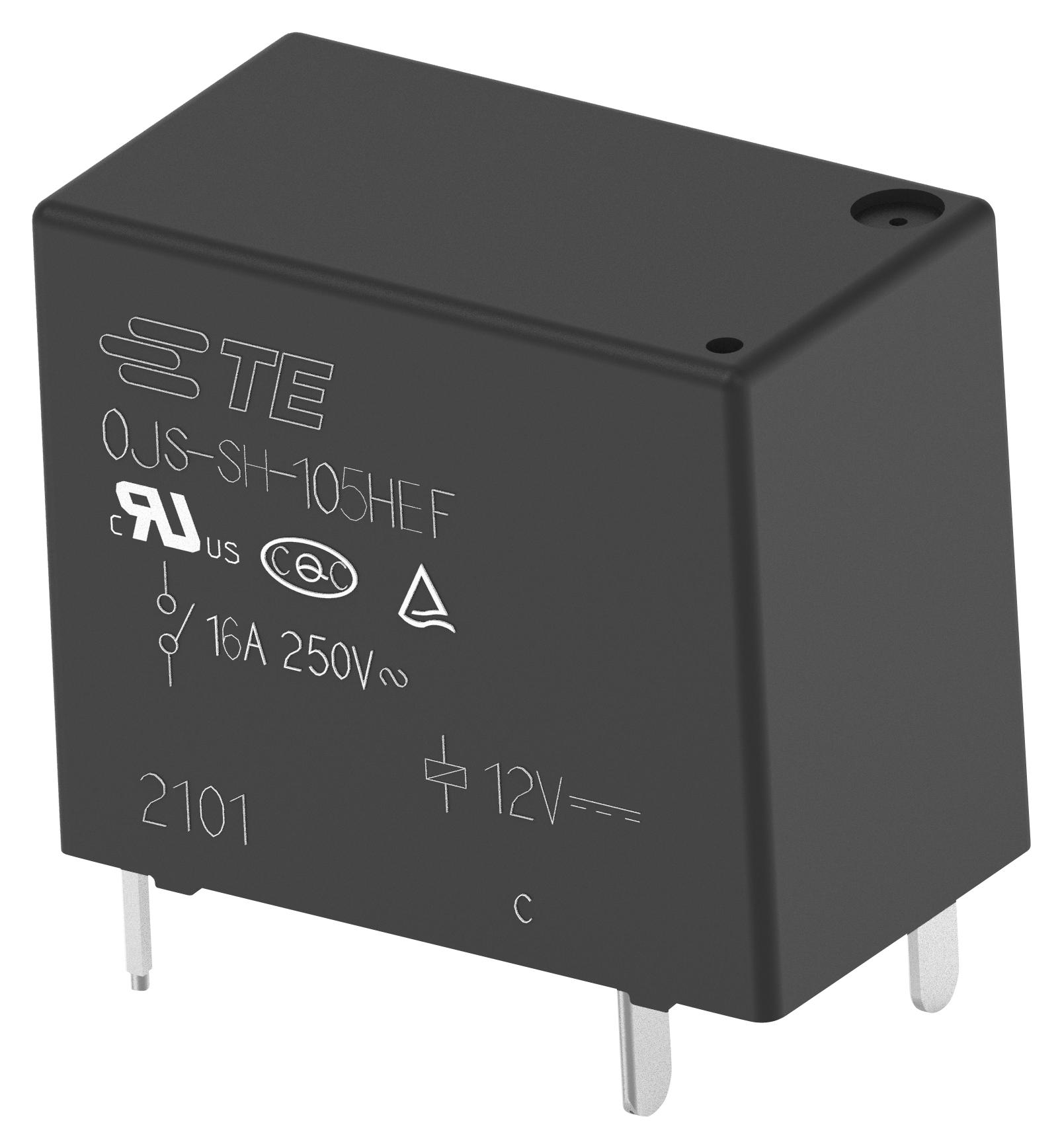 Potter&brumfield - Te Connectivity Ojs-Sh-105Hef,00000 Power Relay, Spst-No, 5Vdc, 16A, Tht