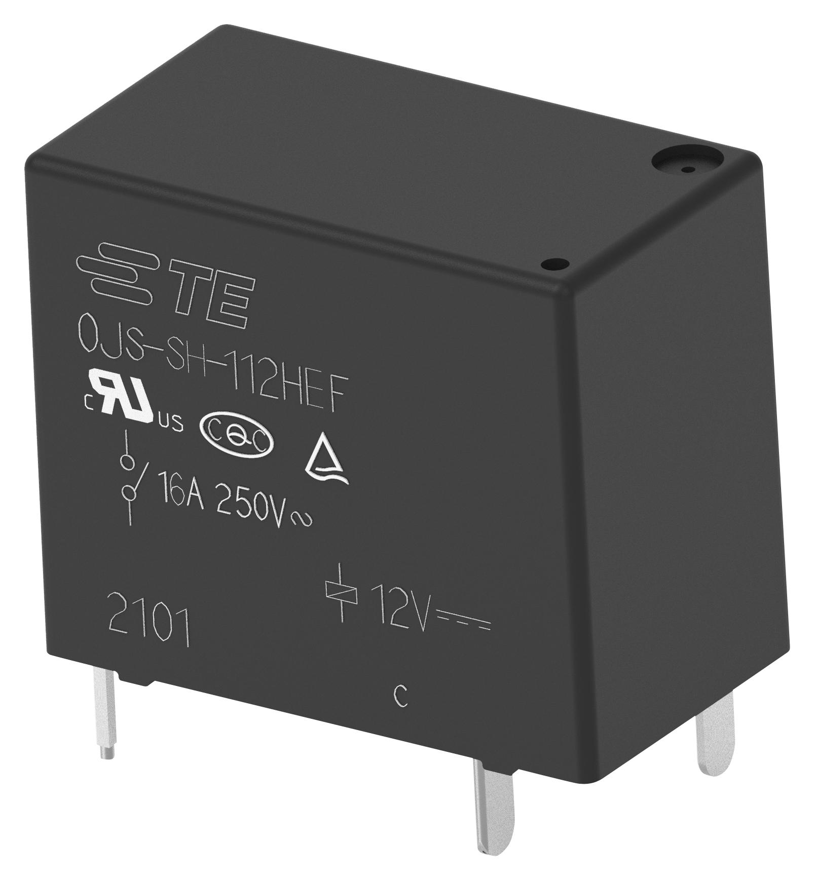 Potter&brumfield - Te Connectivity Ojs-Sh-112Hef,00000 Power Relay, Spst-No, 12Vdc, 16A, Tht