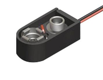 Keystone 84-8 Battery Holder, 9V, Snap On