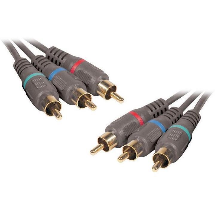 Stellar Labs 24-12005 Video Cable, 3 Rca/phono Plug, 1.5Ft