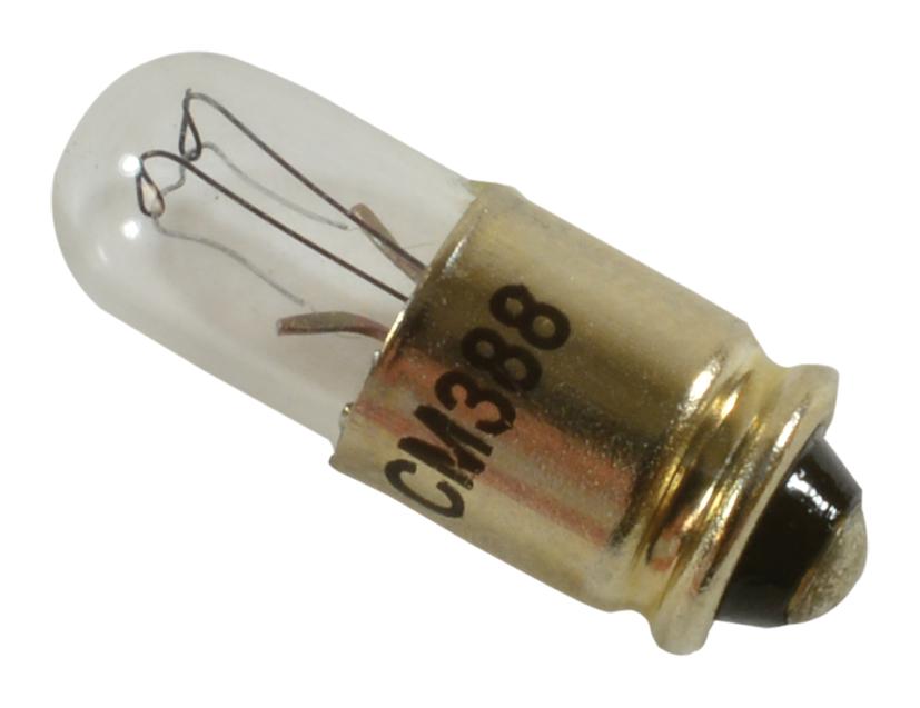 Vcc (Visual Communications Company) 388 Lamp, Midget Groove, T-1 3/4, 28V