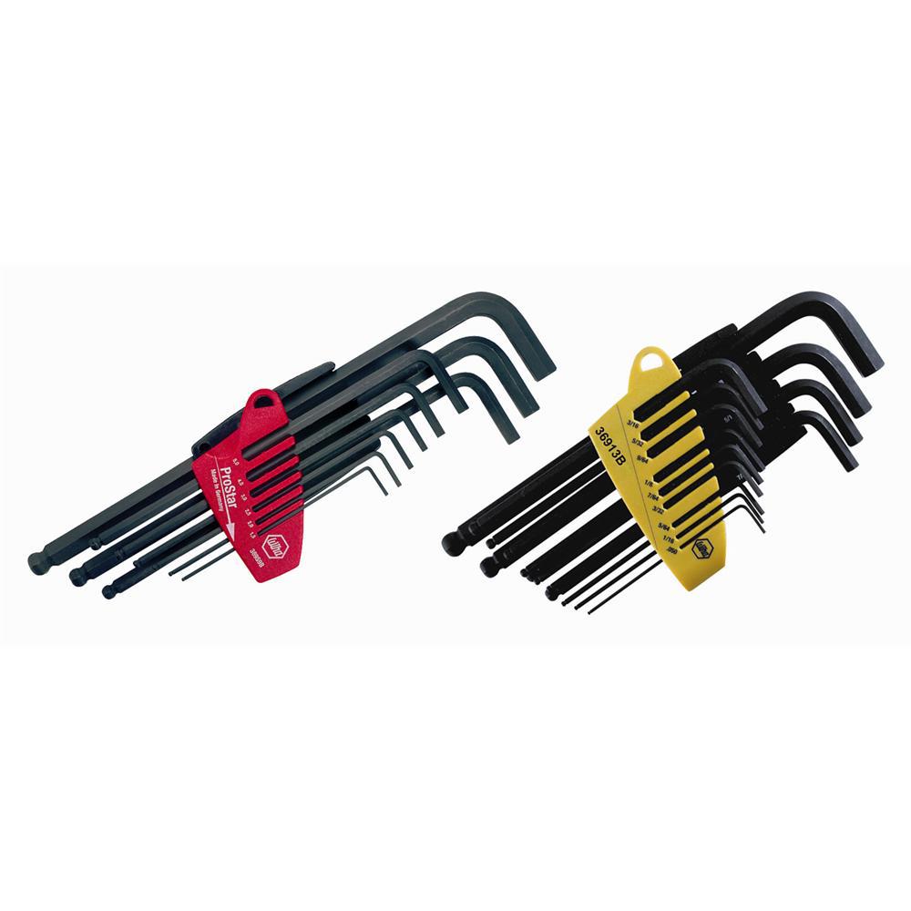 Wiha 36995 22 Piece Ball End Hex L-Key Long Arm - .050? Â¯ 3/8? And 1.5 Â¯ 10.0Mm