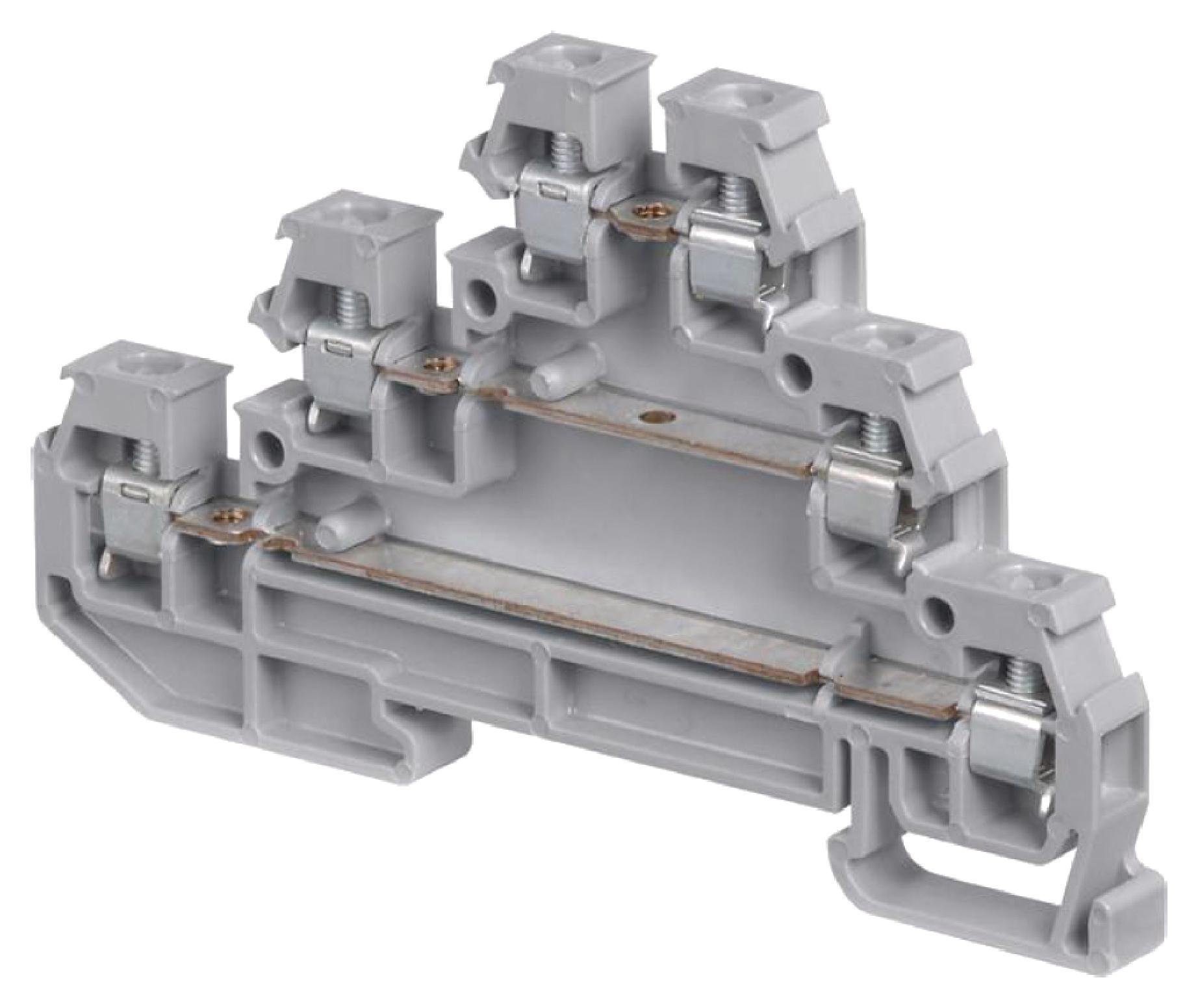 Entrelec - Te Connectivity 1Sna115541R1100. Terminal Block, Din Rail, 6Pos, 20-12Awg