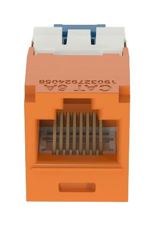 Panduit Cj6X88Tgor Rj45 Conn, Jack, 8P8C, 1Port, Orange