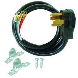 Ez-Flo 61254 4-Wire 30A Dryer Power Cord - 5  Length