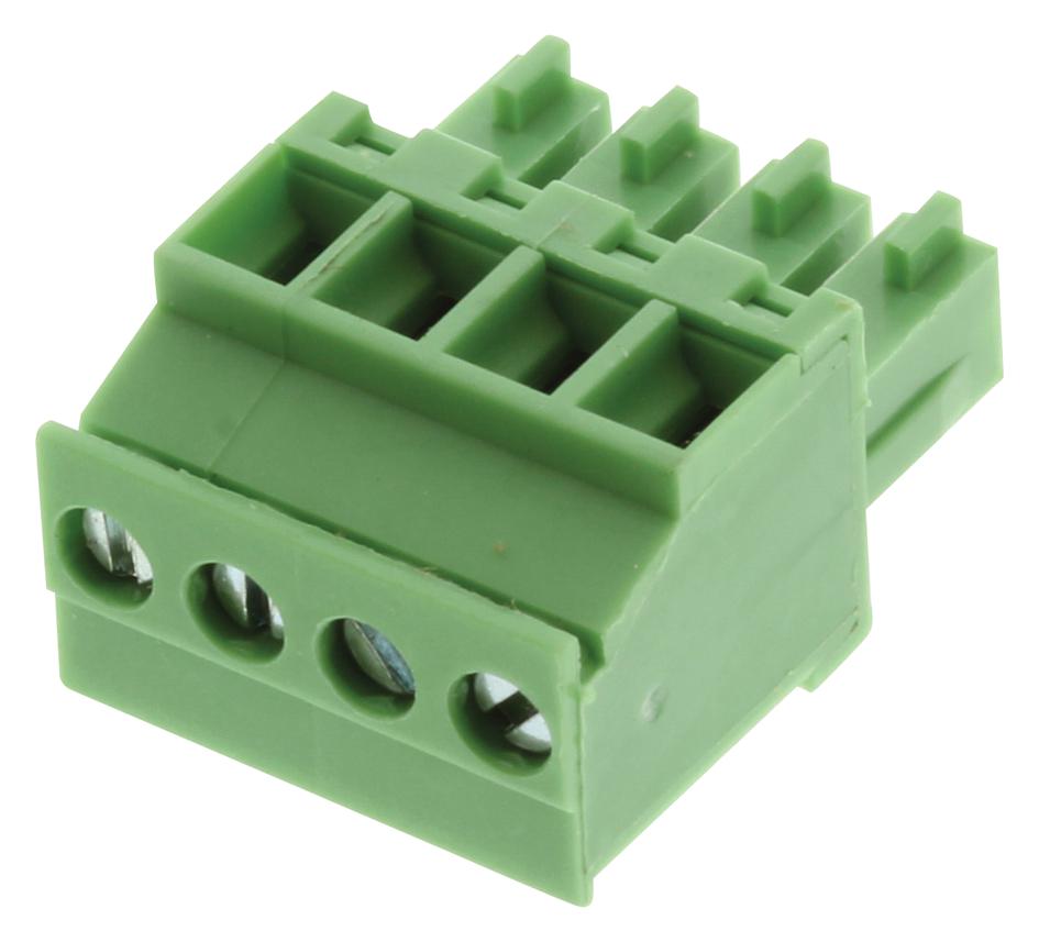 Amphenol Anytek 20020008-D041B01Lf Terminal Block Pluggable, 4 Position, 28-16Awg