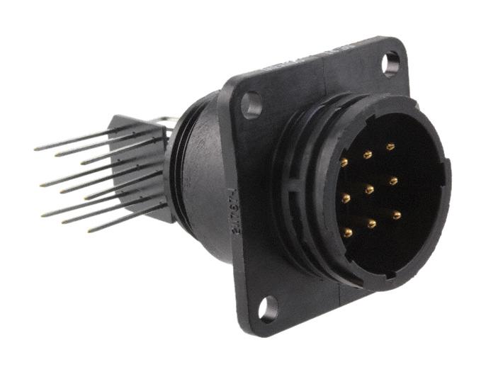 Amp - Te Connectivity 1-207303-4. Cir Connector, 16Pos, Rcpt, Flange