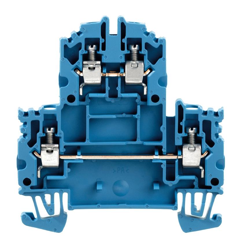 Weidmuller 1041980000 Din Rail Terminal Block, 4Pos, 12Awg