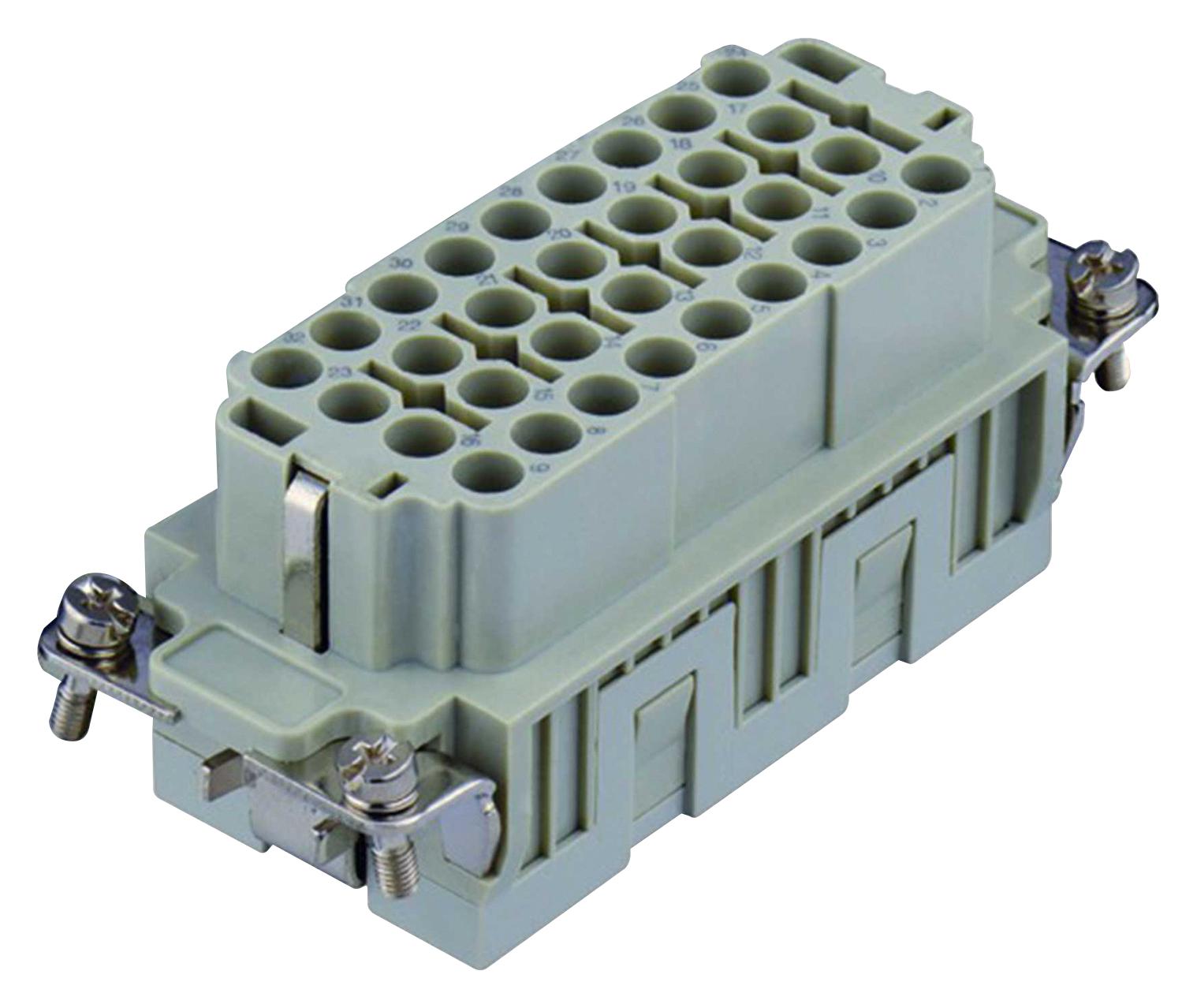 Te Connectivity T2050642201-007. Heavy Duty Insert, Rcpt, 32+Pe, 12Awg