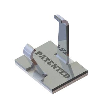 Essentra Components Ask-6 Cable Clamp, Adhesive, Aluminium, Silver