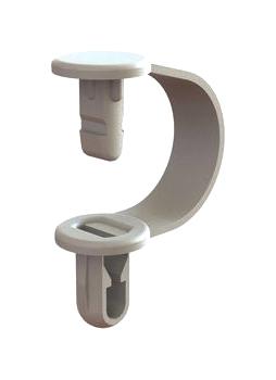 Essentra Components Ch-1-10 Cable Hanger, Push In, Pp, Natural