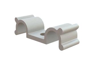 Essentra Components Dhurcs-4-01 Cable Clamp-Dual, Screw, Nylon/natural