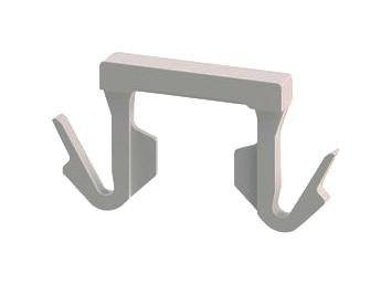 Essentra Components Fcce-9-01 Cable Clamp, Push In, Nylon 6.6, Natural