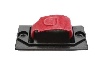 Essentra Components Fth-Rkw-1A Cable Tie Mount, Polyethylene, Black