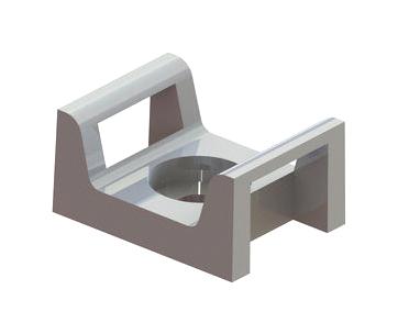 Essentra Components Fth-27-12-01 Cable Tie Mount, Nylon 6.6, Natural