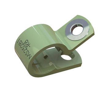 Essentra Components Nm-11-R11 Cable Clamp, 0.6875, Nylon, Grn, Screw