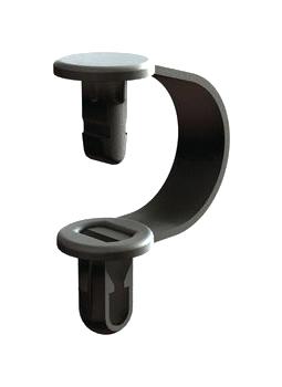 Essentra Components Rsc-4-01 Cable Clamp, Nylon 6.6, Black